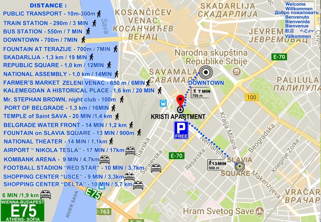 Kristi Lux Apartment Center Free Parking Fast Wifi بلغراد المظهر الخارجي الصورة